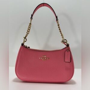 COACH Teri Shoulder Bag Pink Leather Crossbody Bag